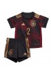 Duitsland Antonio Rudiger #2 Babytruitje Uit tenue Kind WK 2022 Korte Mouw (+ Korte broeken)
